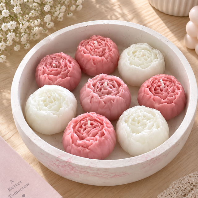 شمع باغ گل پیونی
